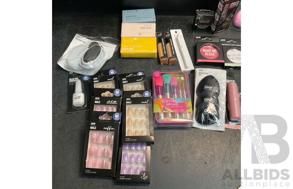 Assorted of Make Up & Nail Tools & More