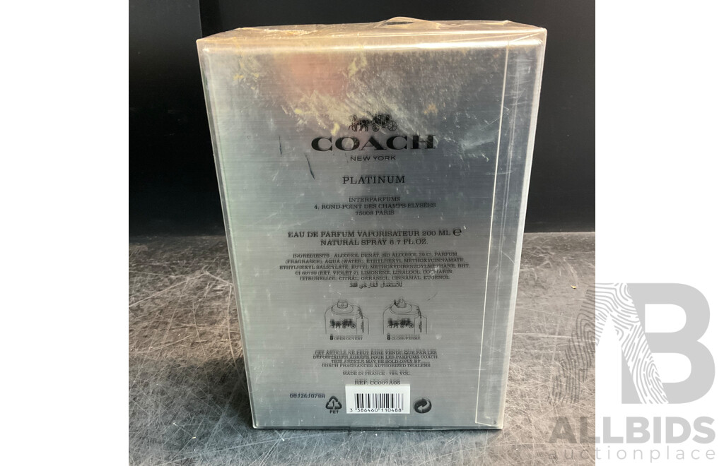 COACH Platinum Eau De Parfum 200ML