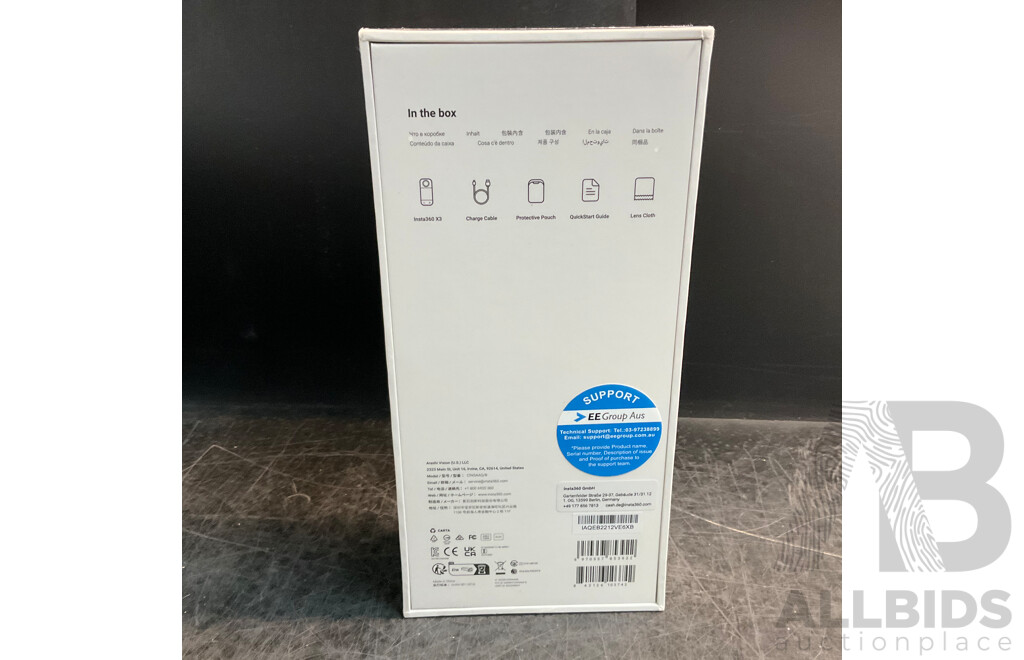 Insta360 X3 Pocket 360 Action Camera - Brand New - RRP $535.00