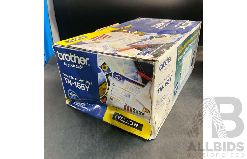 Brother Toner Cartridge TN-155Y - Lot of 6