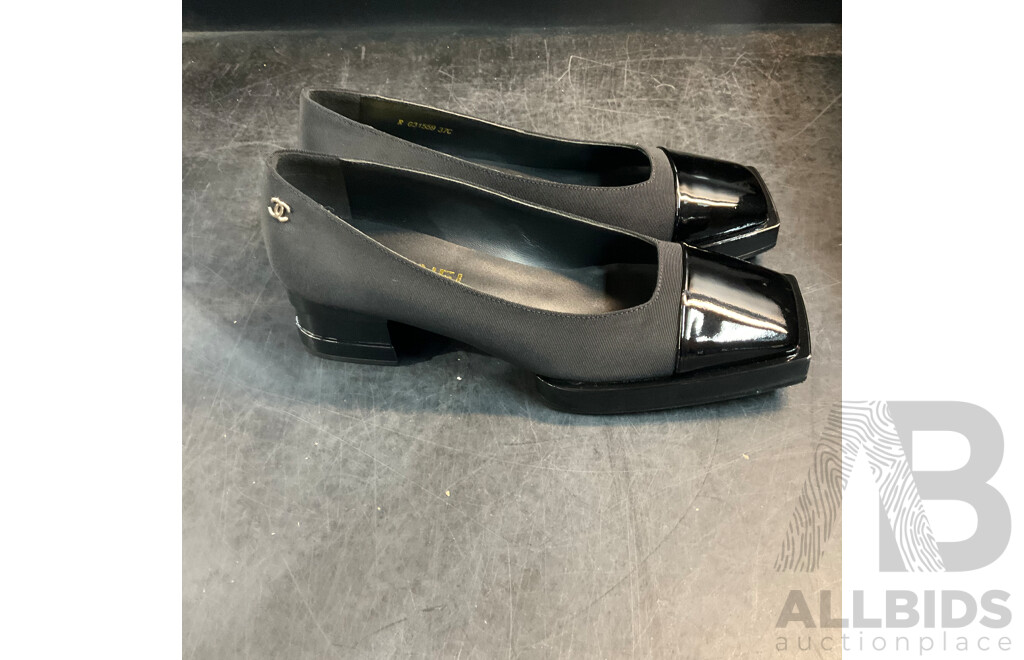 Black Women's Shoes Branded Chanel - Size 37C