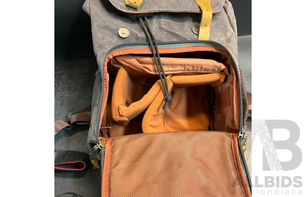 CANON 1000D with 18-55cm & EFS 18-55mm Lens & Takstar SGC-598 Mic in Brown Camera Bag