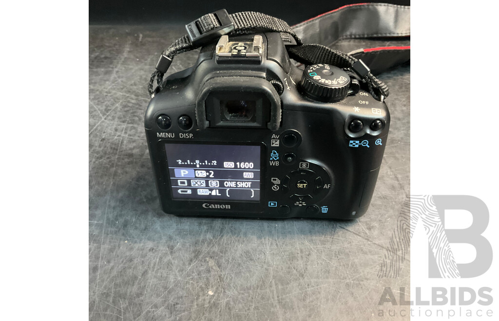 CANON 1000D with 18-55cm & EFS 18-55mm Lens & Takstar SGC-598 Mic in Brown Camera Bag