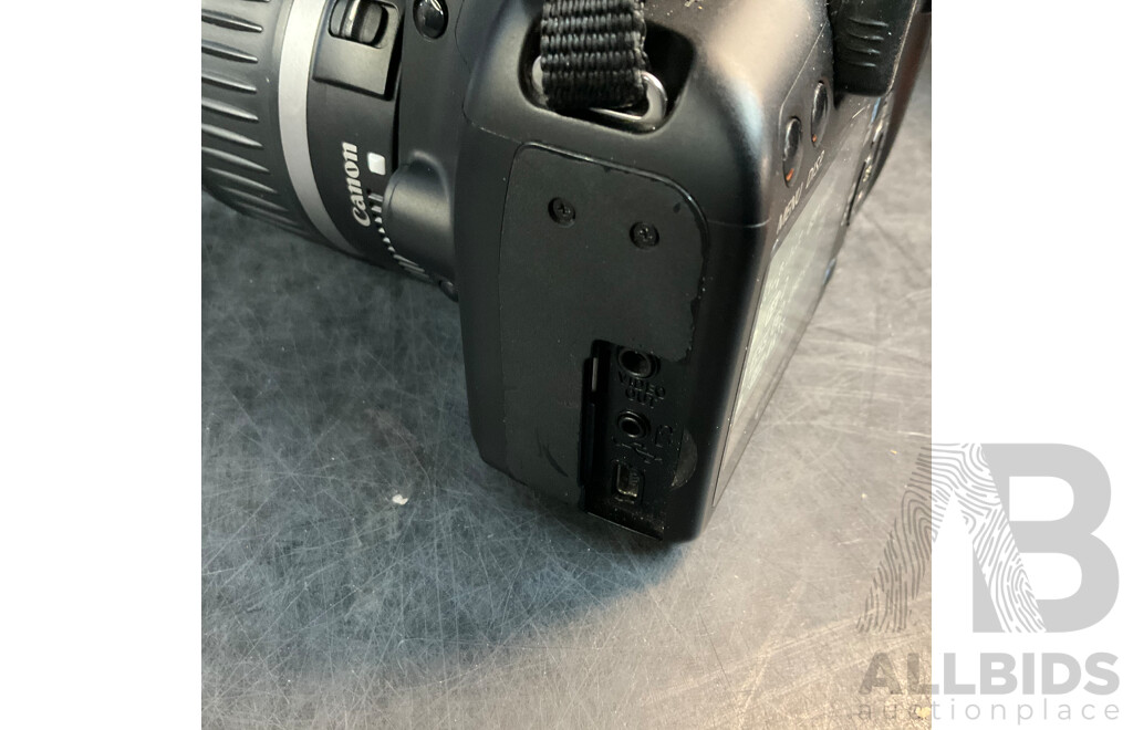 CANON 1000D with 18-55cm & EFS 18-55mm Lens & Takstar SGC-598 Mic in Brown Camera Bag