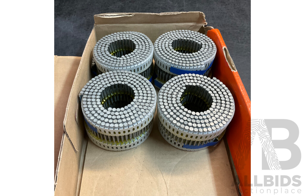 Paslode Coil Nails - Total 1600 Nails