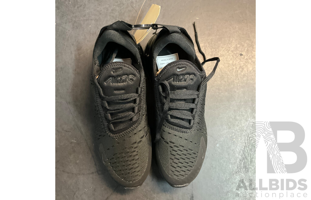 Nike AIR 270 Black Shoes - Size 6.5