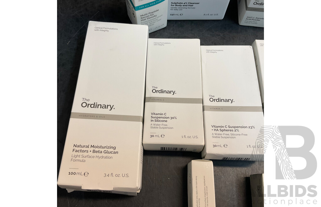 Assorted the Ordinary Cosmetics Items - Lot of 12