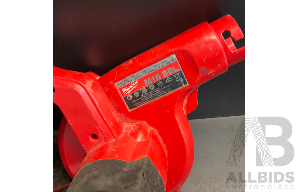 Assorted Milwaukee Tools Includs Rotary Hammer , Angle Grinder , Blower , Batteries & More - Lot of 9
