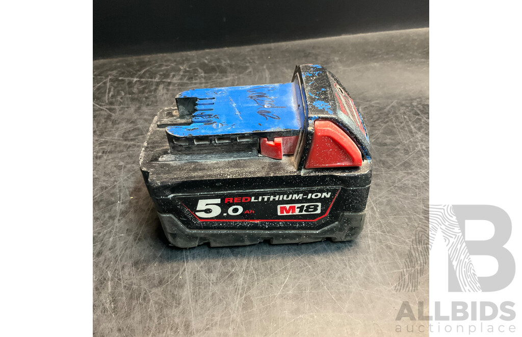 Assorted Milwaukee Tools Includs Rotary Hammer , Angle Grinder , Blower , Batteries & More - Lot of 9