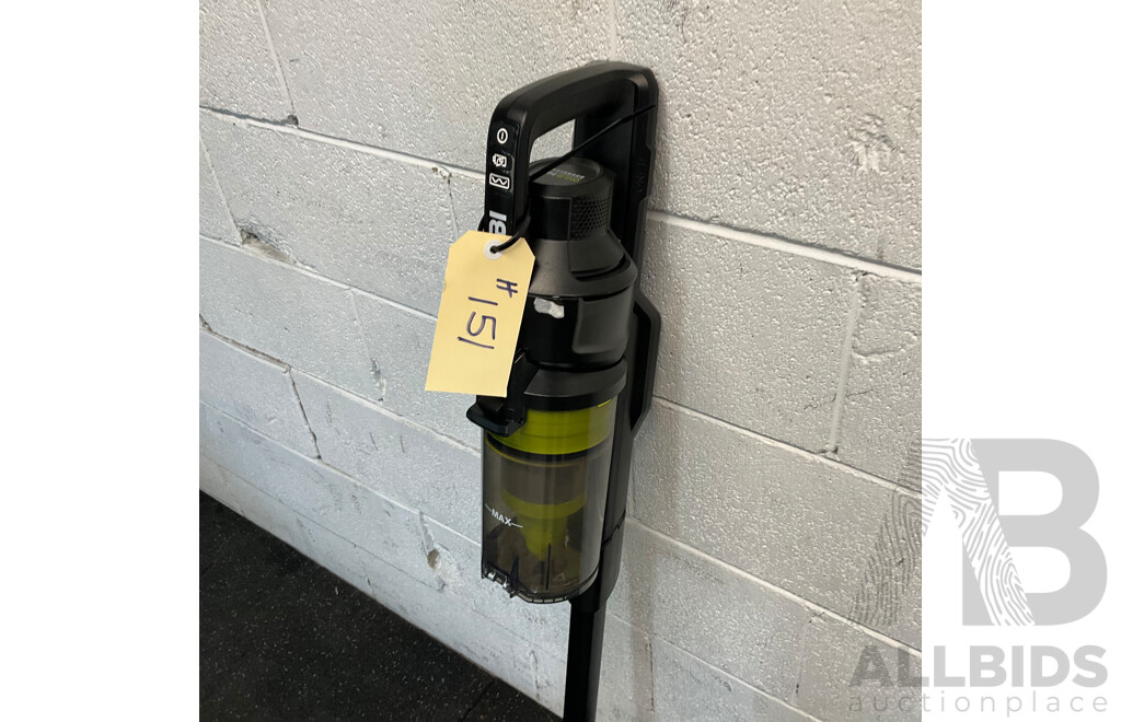 RYOBI R18XSV9BLK Brushless Stick Vacuum Tool Only