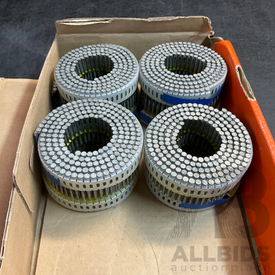 Paslode Coil Nails - Total 1600 Nails