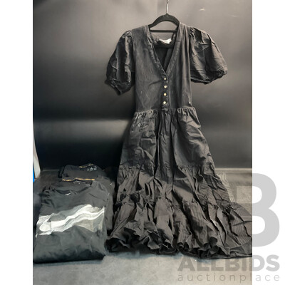 Decjuba Leanne Spliced Midi Dress Size S & Nike,Unit T-shirts Size 2XL,3XL - Lot of 4