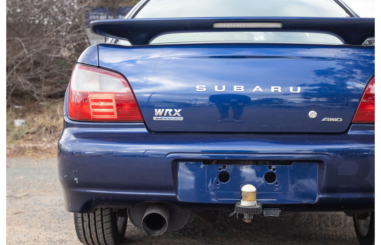 8/2001 Subaru Impreza WRX S (AWD) MY01 4d Sedan Regal Blue 2.0L