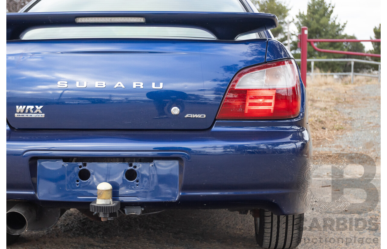 8/2001 Subaru Impreza WRX S (AWD) MY01 4d Sedan Regal Blue 2.0L