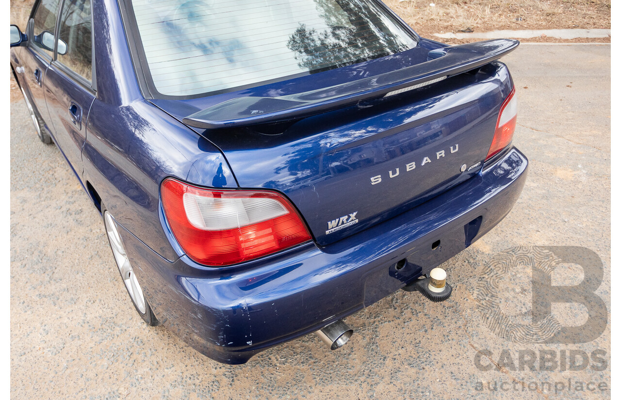 8/2001 Subaru Impreza WRX S (AWD) MY01 4d Sedan Regal Blue 2.0L