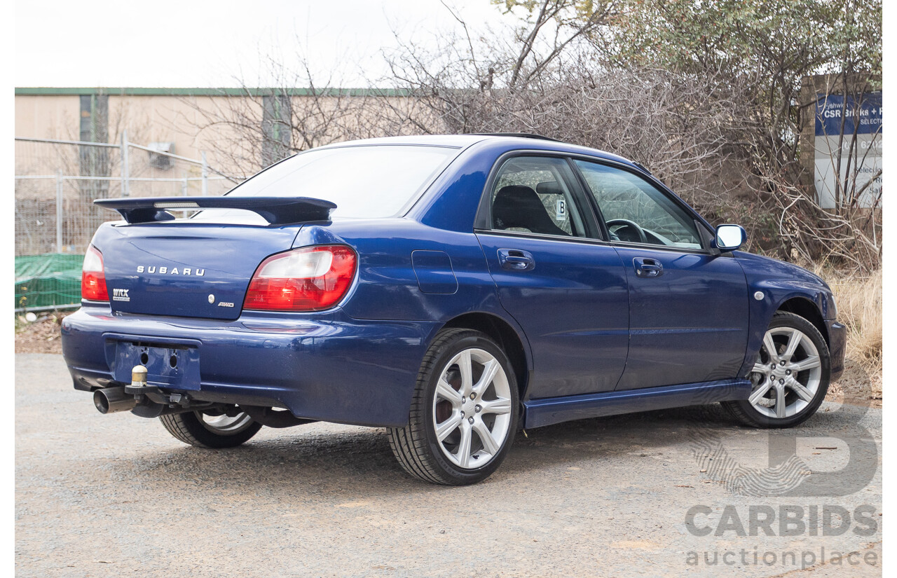 8/2001 Subaru Impreza WRX S (AWD) MY01 4d Sedan Regal Blue 2.0L