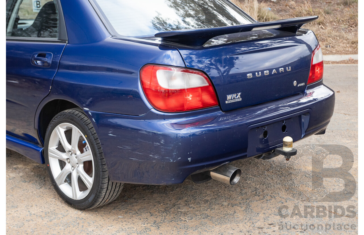 8/2001 Subaru Impreza WRX S (AWD) MY01 4d Sedan Regal Blue 2.0L