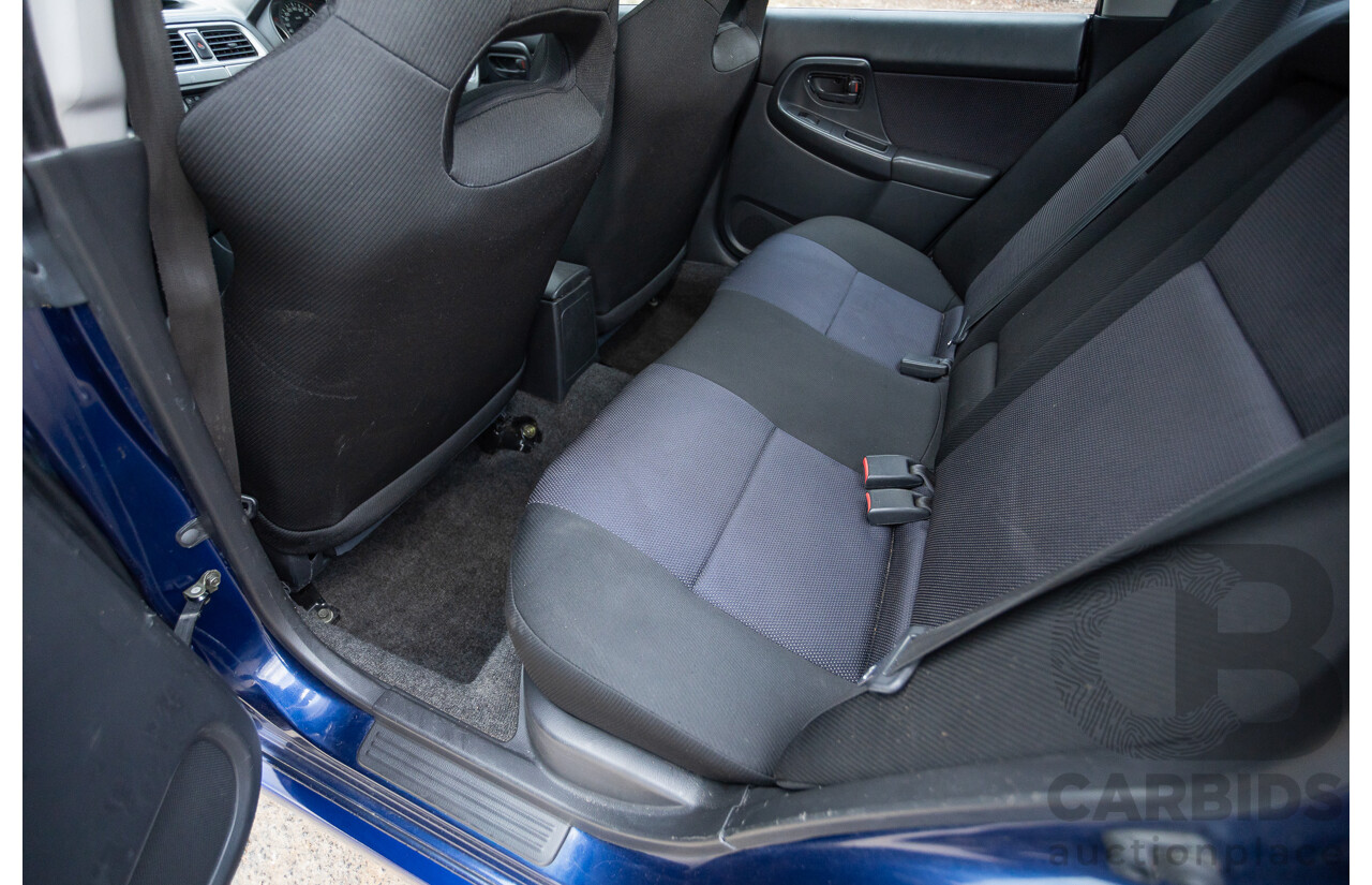 8/2001 Subaru Impreza WRX S (AWD) MY01 4d Sedan Regal Blue 2.0L