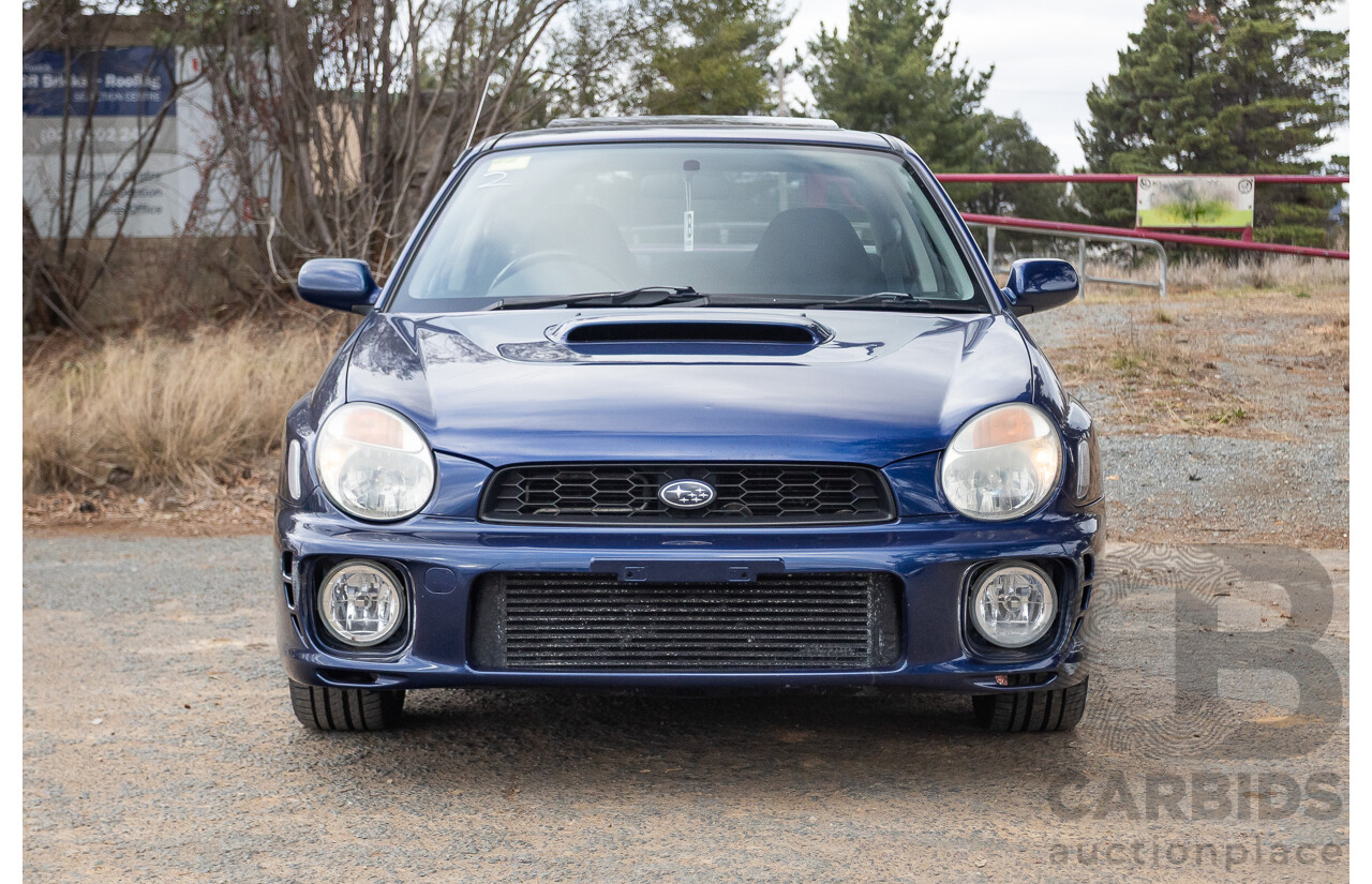 8/2001 Subaru Impreza WRX S (AWD) MY01 4d Sedan Regal Blue 2.0L