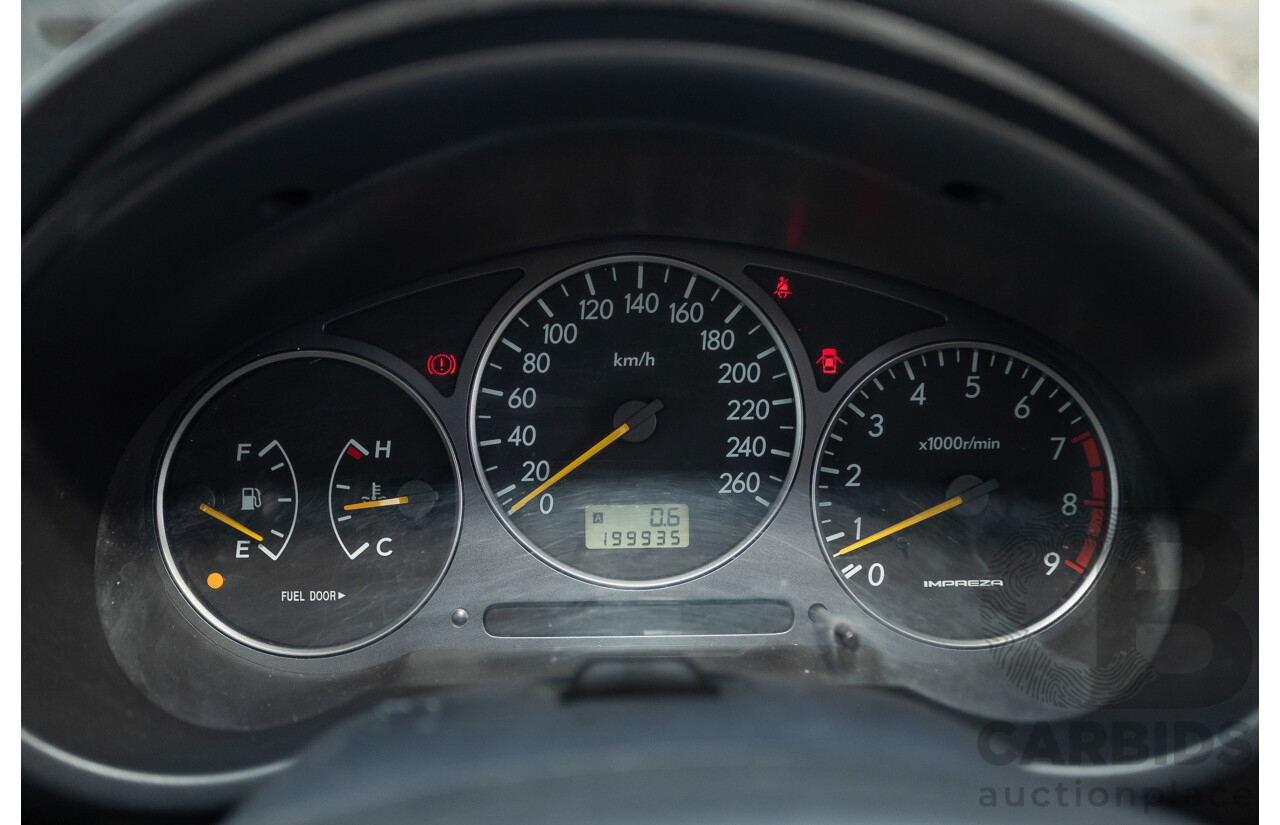 8/2001 Subaru Impreza WRX S (AWD) MY01 4d Sedan Regal Blue 2.0L
