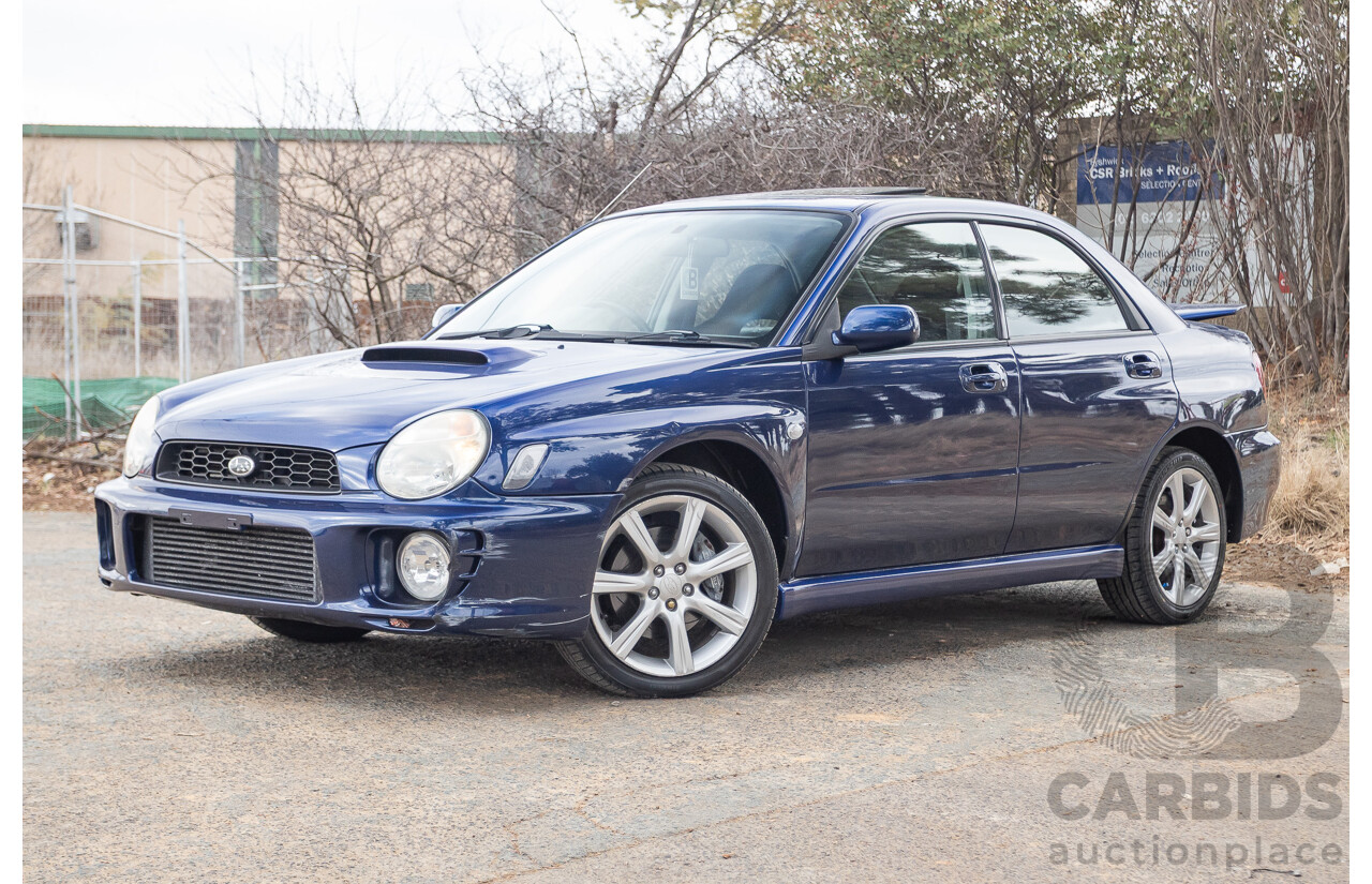 8/2001 Subaru Impreza WRX S (AWD) MY01 4d Sedan Regal Blue 2.0L