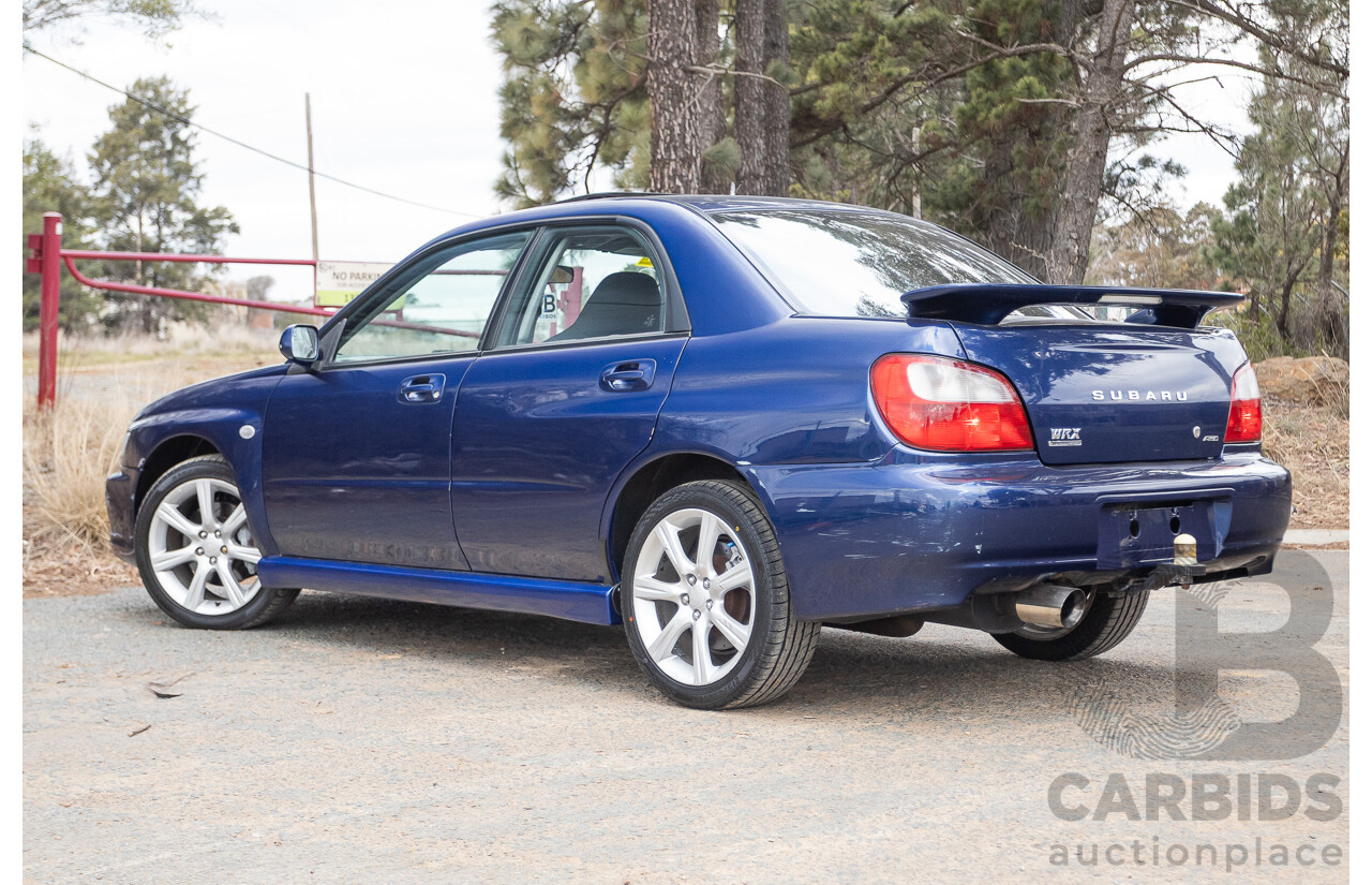 8/2001 Subaru Impreza WRX S (AWD) MY01 4d Sedan Regal Blue 2.0L