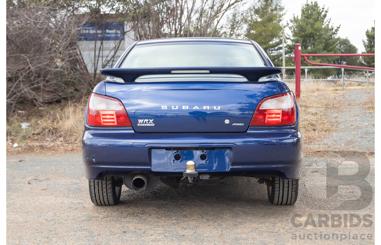 8/2001 Subaru Impreza WRX S (AWD) MY01 4d Sedan Regal Blue 2.0L