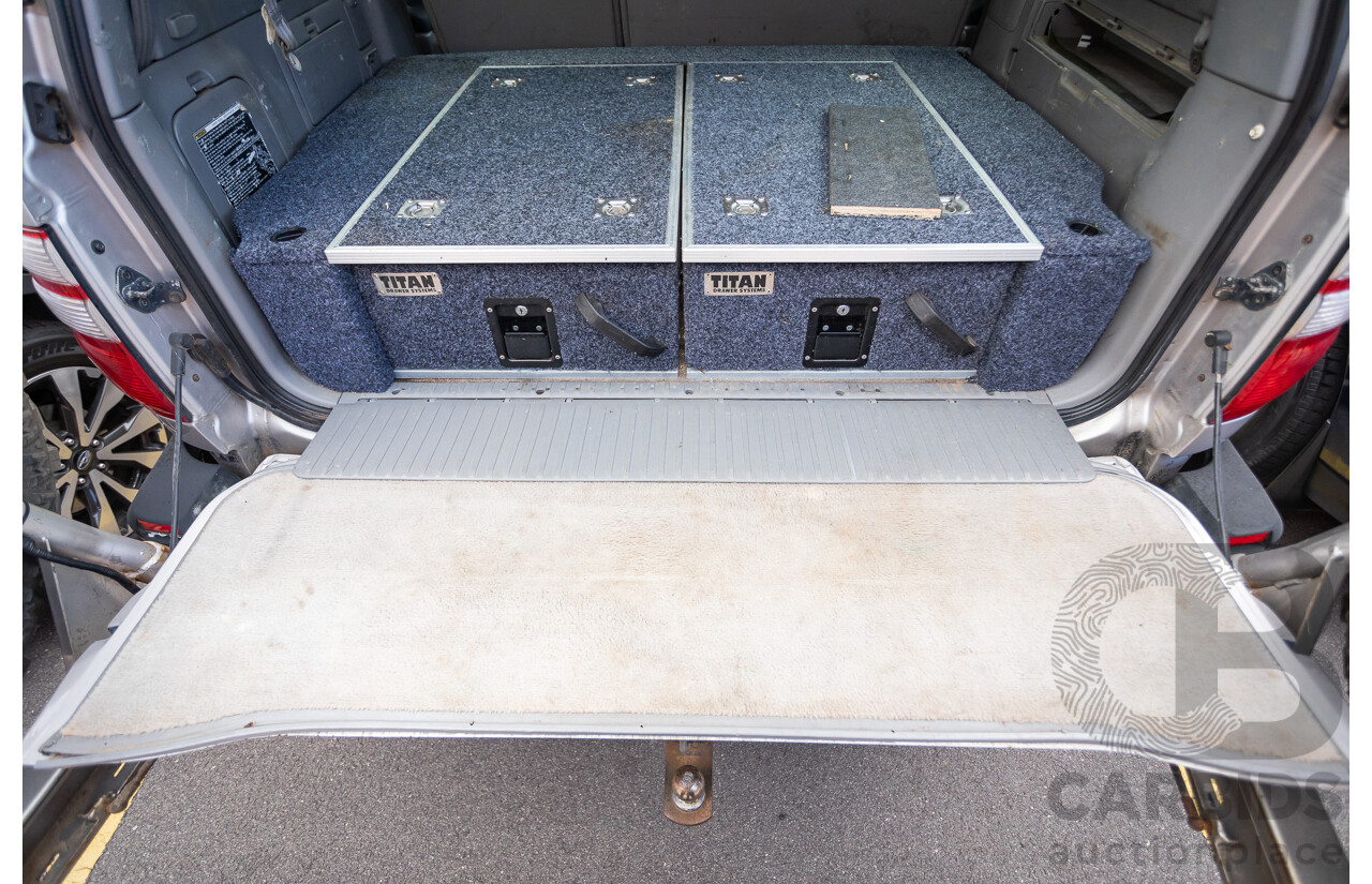 2/2004 Toyota Landcruiser Sahara (4x4) UZJ100R 4d Wagon Warm Silver Metallic V8 4.7L