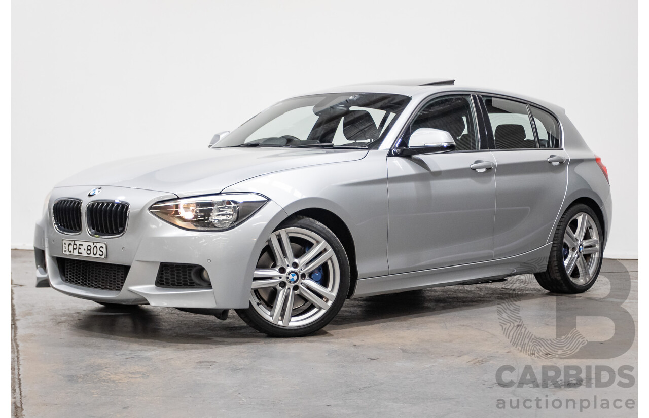 8/2013 Bmw 118i F20 m-Sport pack MY13 5d Hatchback Glacier Silver Turbo 1.6L