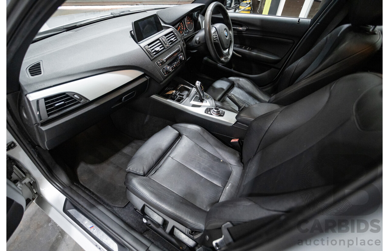 8/2013 Bmw 118i F20 m-Sport pack MY13 5d Hatchback Glacier Silver Turbo 1.6L