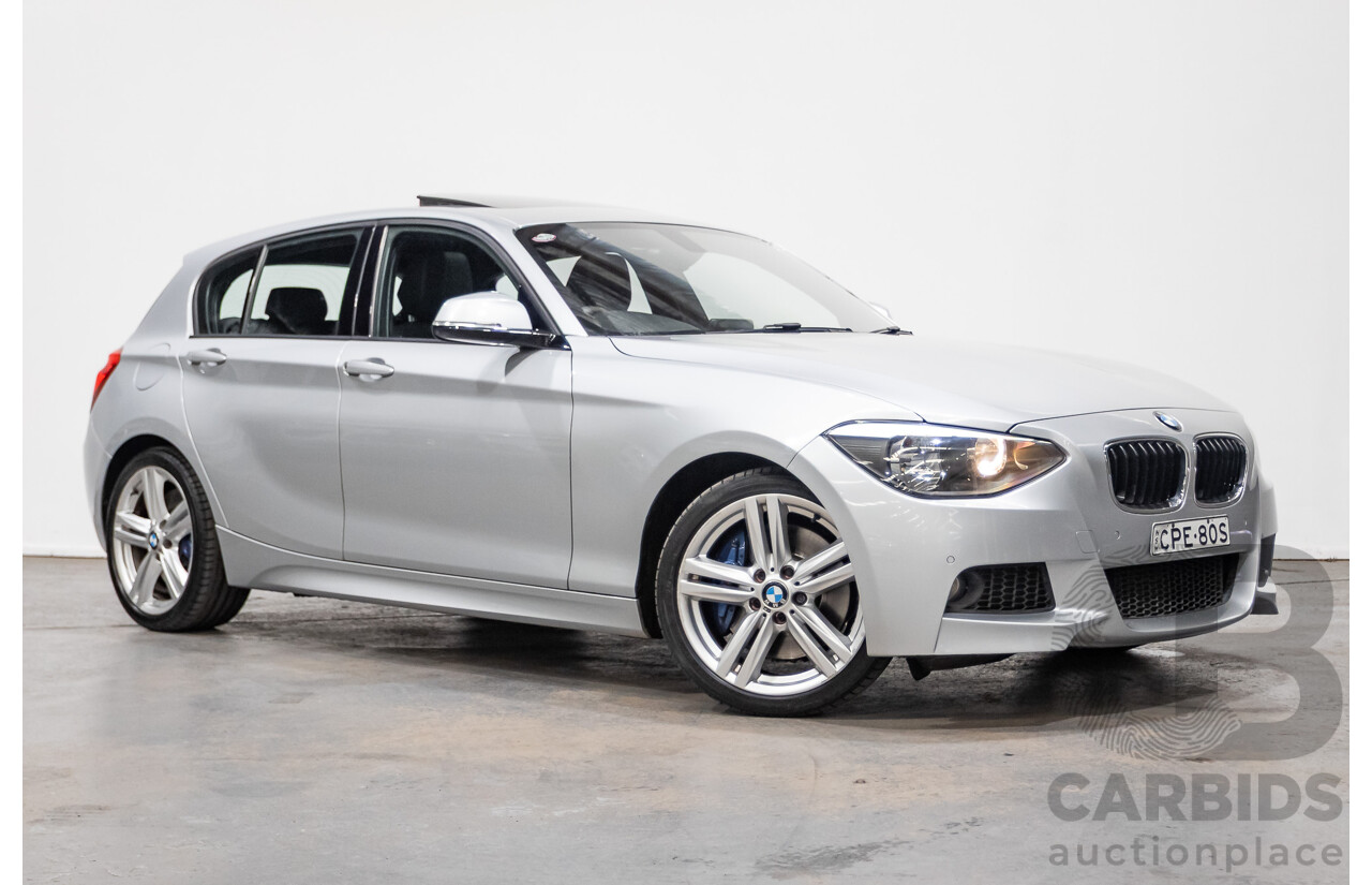 8/2013 Bmw 118i F20 m-Sport pack MY13 5d Hatchback Glacier Silver Turbo 1.6L