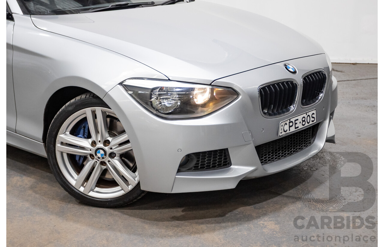 8/2013 Bmw 118i F20 m-Sport pack MY13 5d Hatchback Glacier Silver Turbo 1.6L