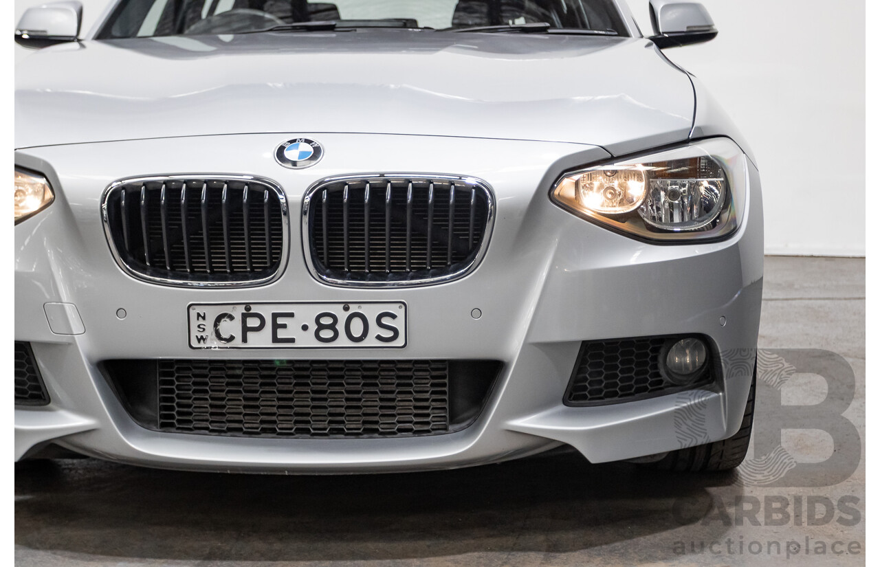 8/2013 Bmw 118i F20 m-Sport pack MY13 5d Hatchback Glacier Silver Turbo 1.6L