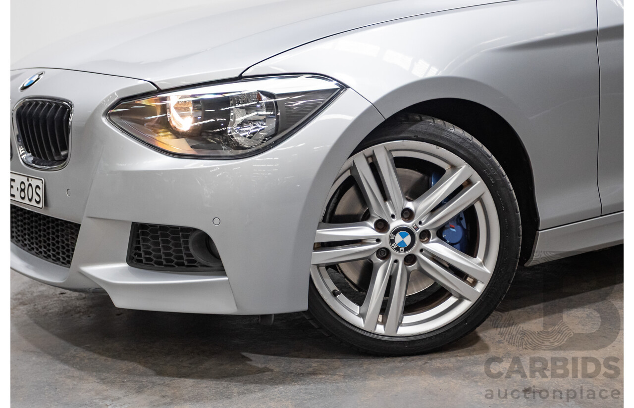 8/2013 Bmw 118i F20 m-Sport pack MY13 5d Hatchback Glacier Silver Turbo 1.6L