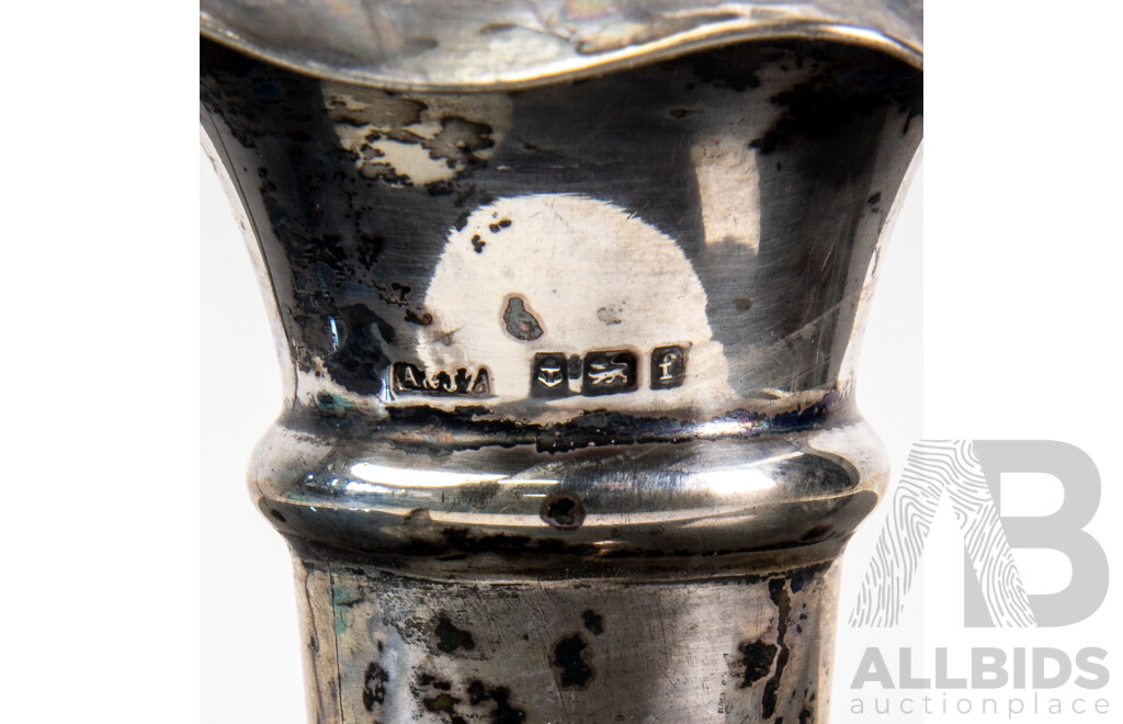 Antique English Sterling Silver Bud Vase, Birmingham 1905