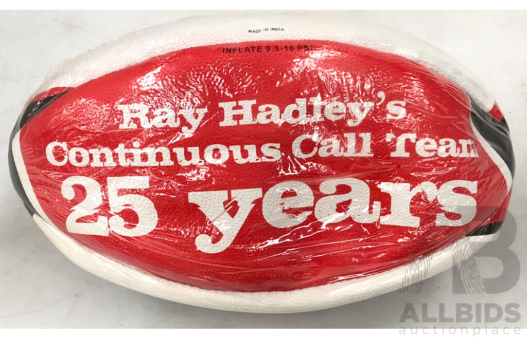 2GB Ray Hadley's Continuous Call Team 25 Years Souvenir Football