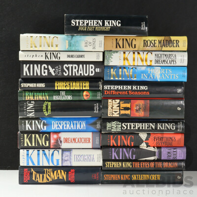Collection Stephen King Novels, All Hardcover with Dust Jackets