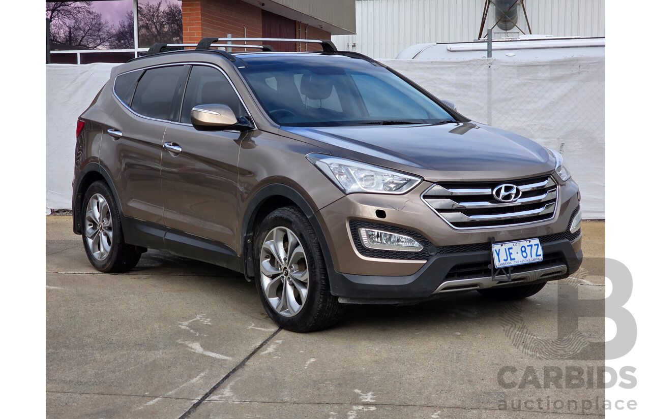 11/2012 Hyundai Santa Fe Highlander CRDi (4x4) CM MY12 4d Wagon Brown Turbo Diesel 2.2L - 7 seats
