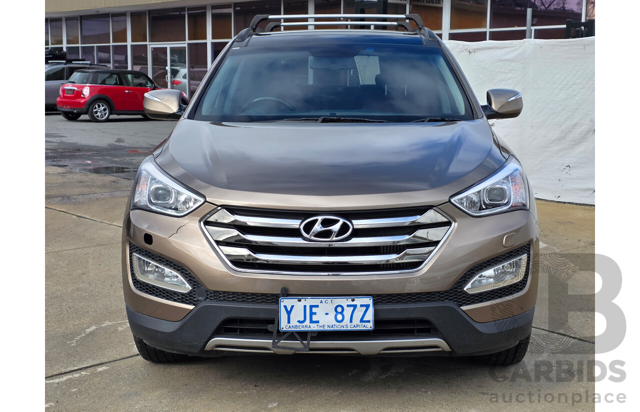 11/2012 Hyundai Santa Fe Highlander CRDi (4x4) CM MY12 4d Wagon Brown Turbo Diesel 2.2L - 7 seats