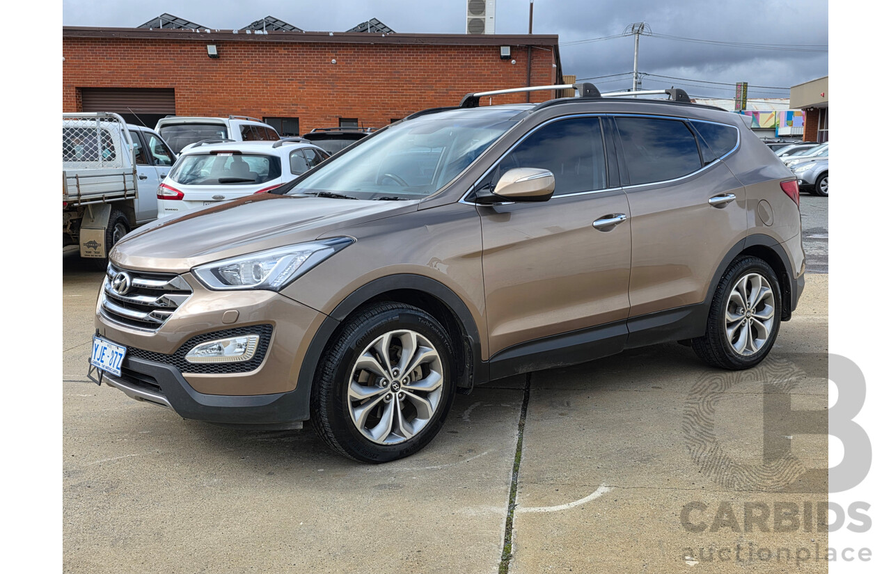 11/2012 Hyundai Santa Fe Highlander CRDi (4x4) CM MY12 4d Wagon Brown Turbo Diesel 2.2L - 7 seats