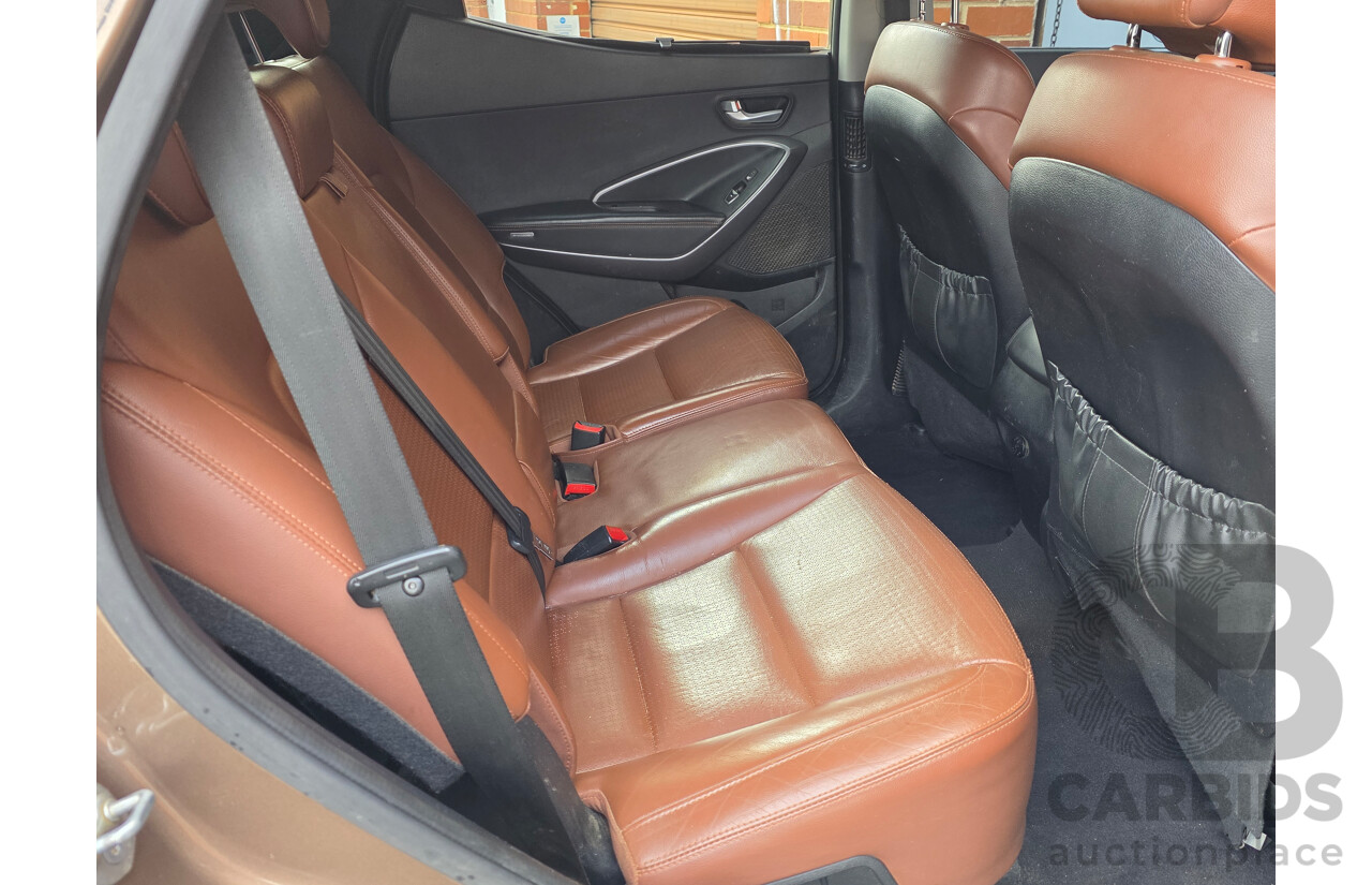 11/2012 Hyundai Santa Fe Highlander CRDi (4x4) CM MY12 4d Wagon Brown Turbo Diesel 2.2L - 7 seats
