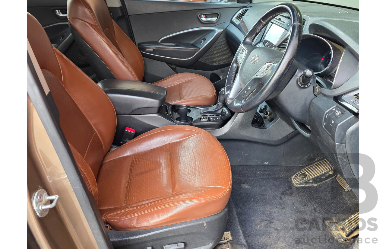 11/2012 Hyundai Santa Fe Highlander CRDi (4x4) CM MY12 4d Wagon Brown Turbo Diesel 2.2L - 7 seats