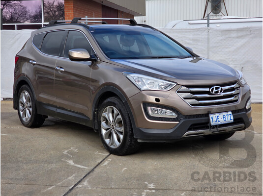 11/2012 Hyundai Santa Fe Highlander CRDi (4x4) CM MY12 4d Wagon Brown Turbo Diesel 2.2L - 7 seats