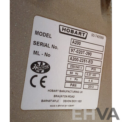 Hobart (A200) 20L Planetary Mixer