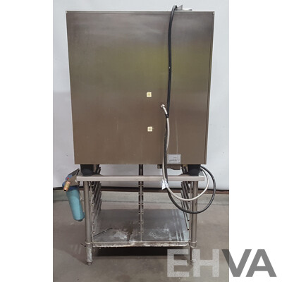 Rational SCC101 Combi Oven with 12 Slot Cooling Rack Stand