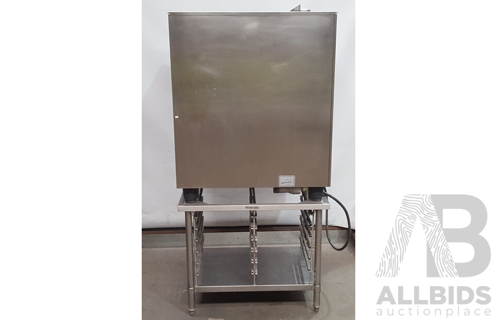 Rational SCC101 Combi Oven with 12 Slot Cooling Rack Stand