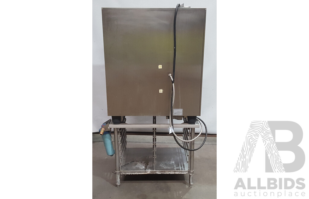 Rational SCC101 Combi Oven with 12 Slot Cooling Rack Stand