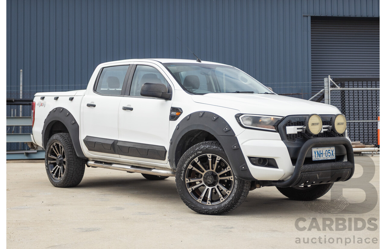 08/2015 Ford Ranger XL 2.2 (4x4) PX Crew Cab Utility Cool White Turbo Diesel 2.2L