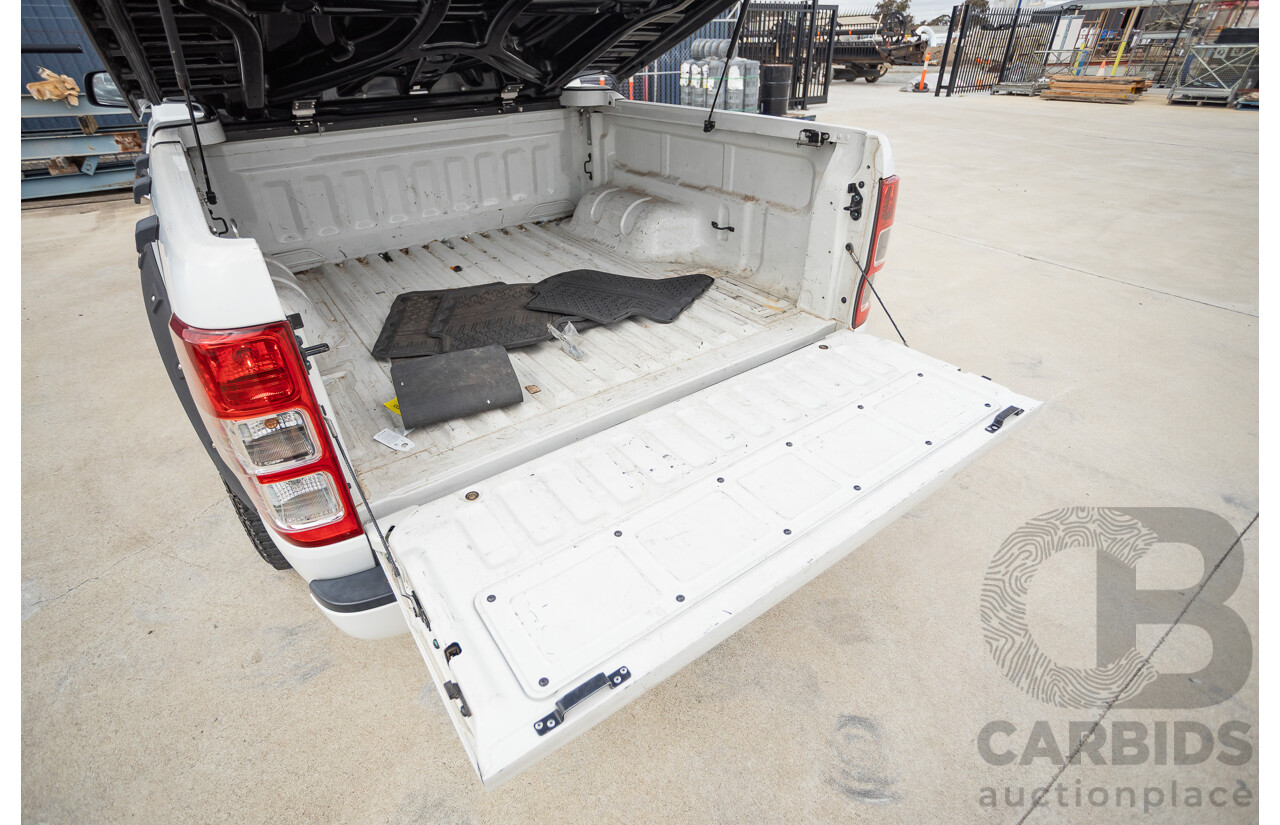 08/2015 Ford Ranger XL 2.2 (4x4) PX Crew Cab Utility Cool White Turbo Diesel 2.2L