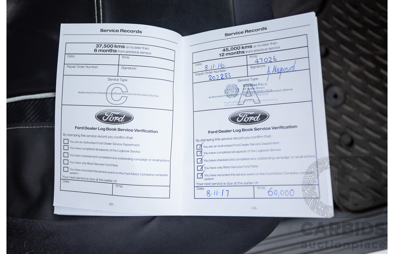 08/2015 Ford Ranger XL 2.2 (4x4) PX Crew Cab Utility Cool White Turbo Diesel 2.2L